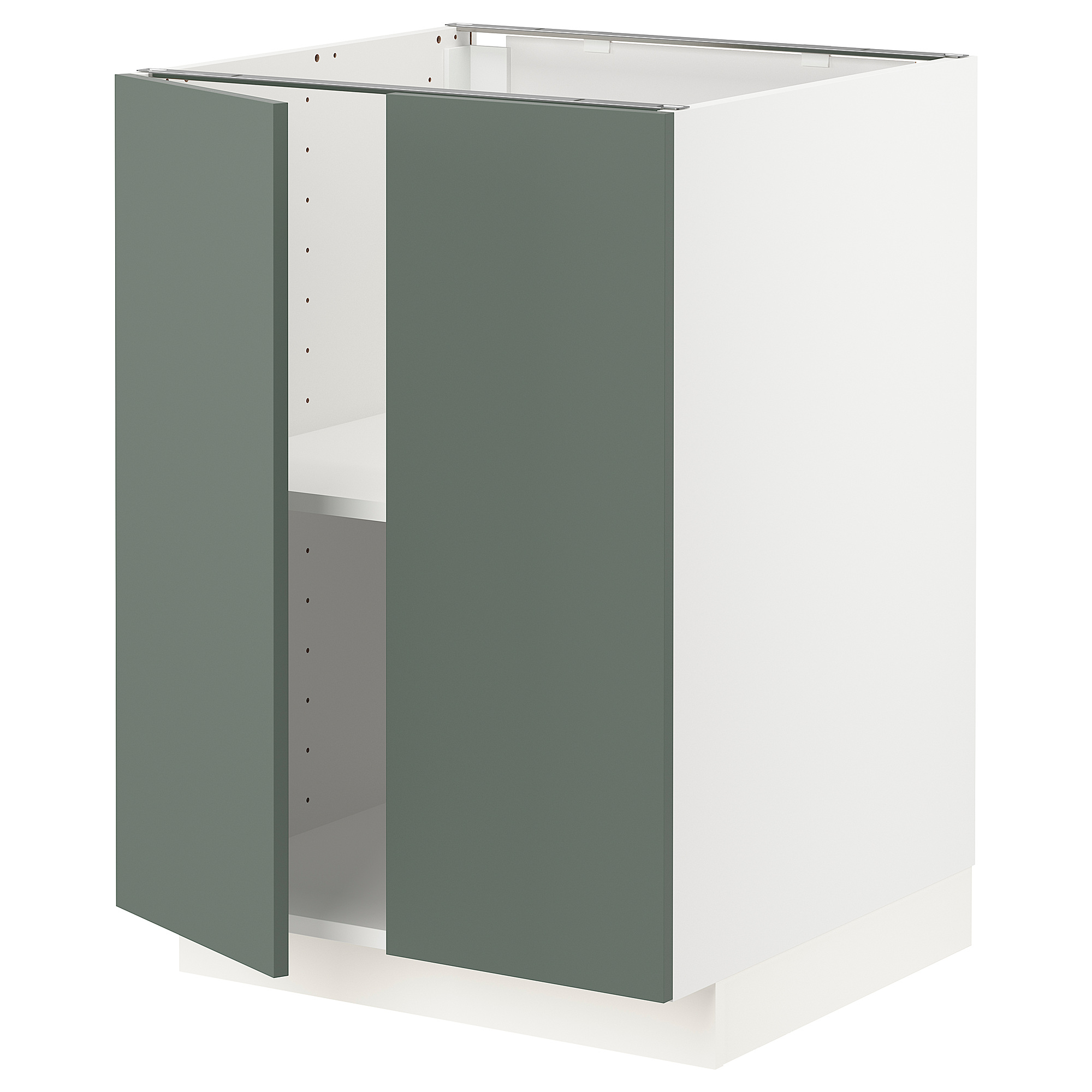 METOD base cabinet with shelves/2 doors