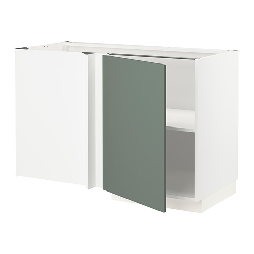 METOD corner base cabinet with shelf