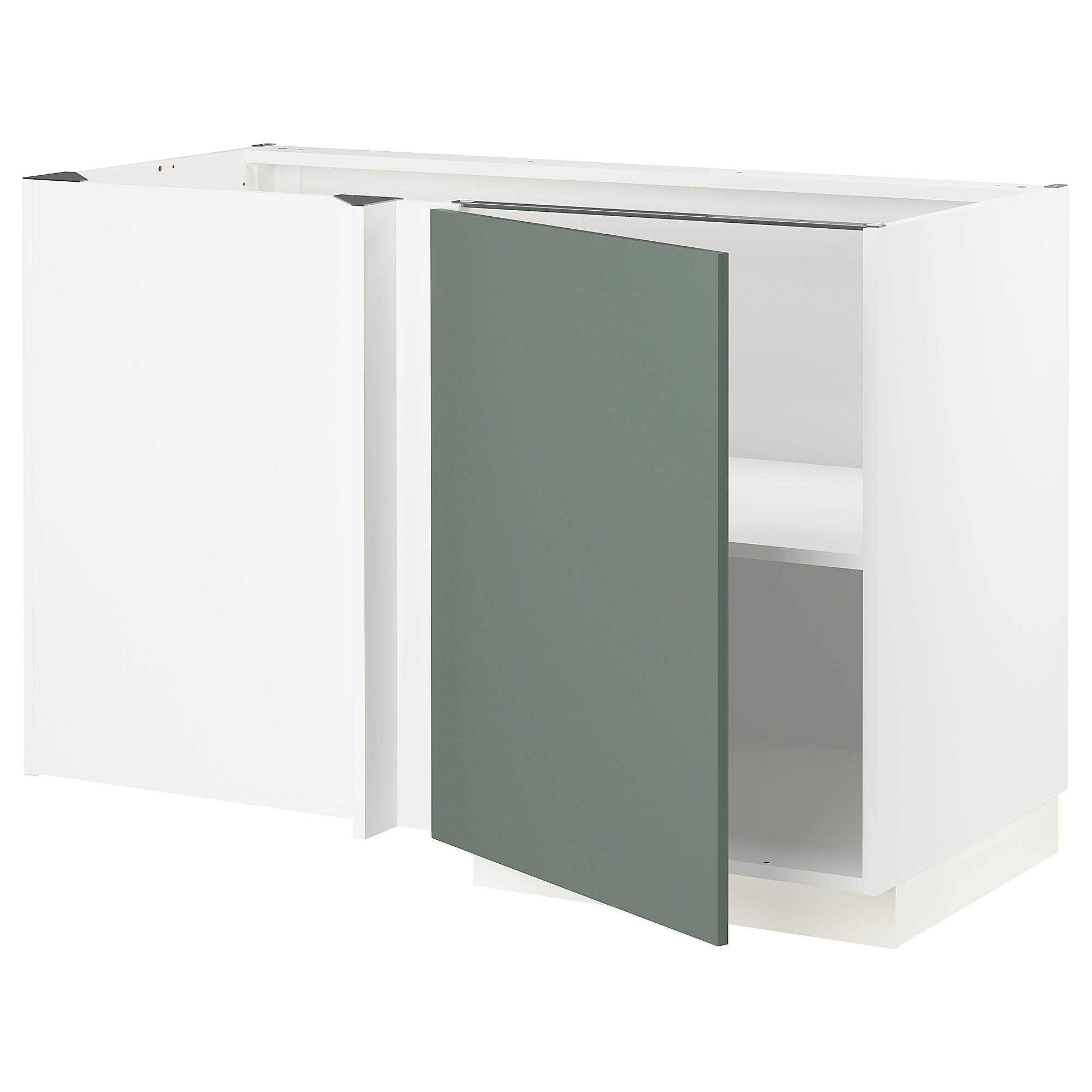 METOD corner base cabinet with shelf