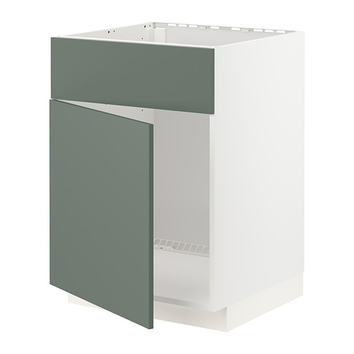 METOD base cabinet f sink w door/front