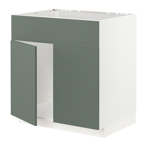METOD base cabinet f sink w 2 doors/front