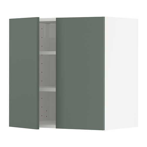 METOD wall cabinet with shelves/2 doors