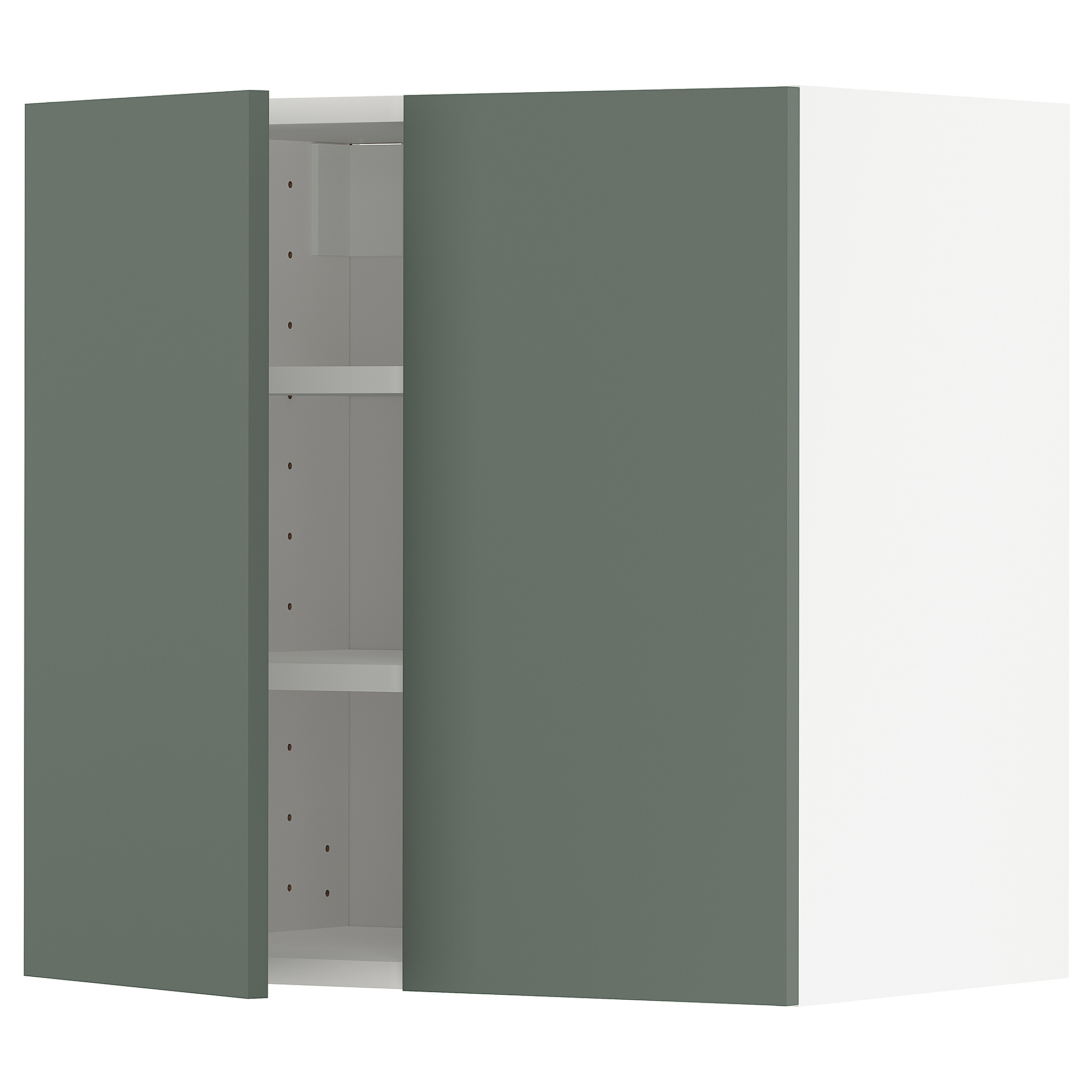 METOD wall cabinet with shelves/2 doors