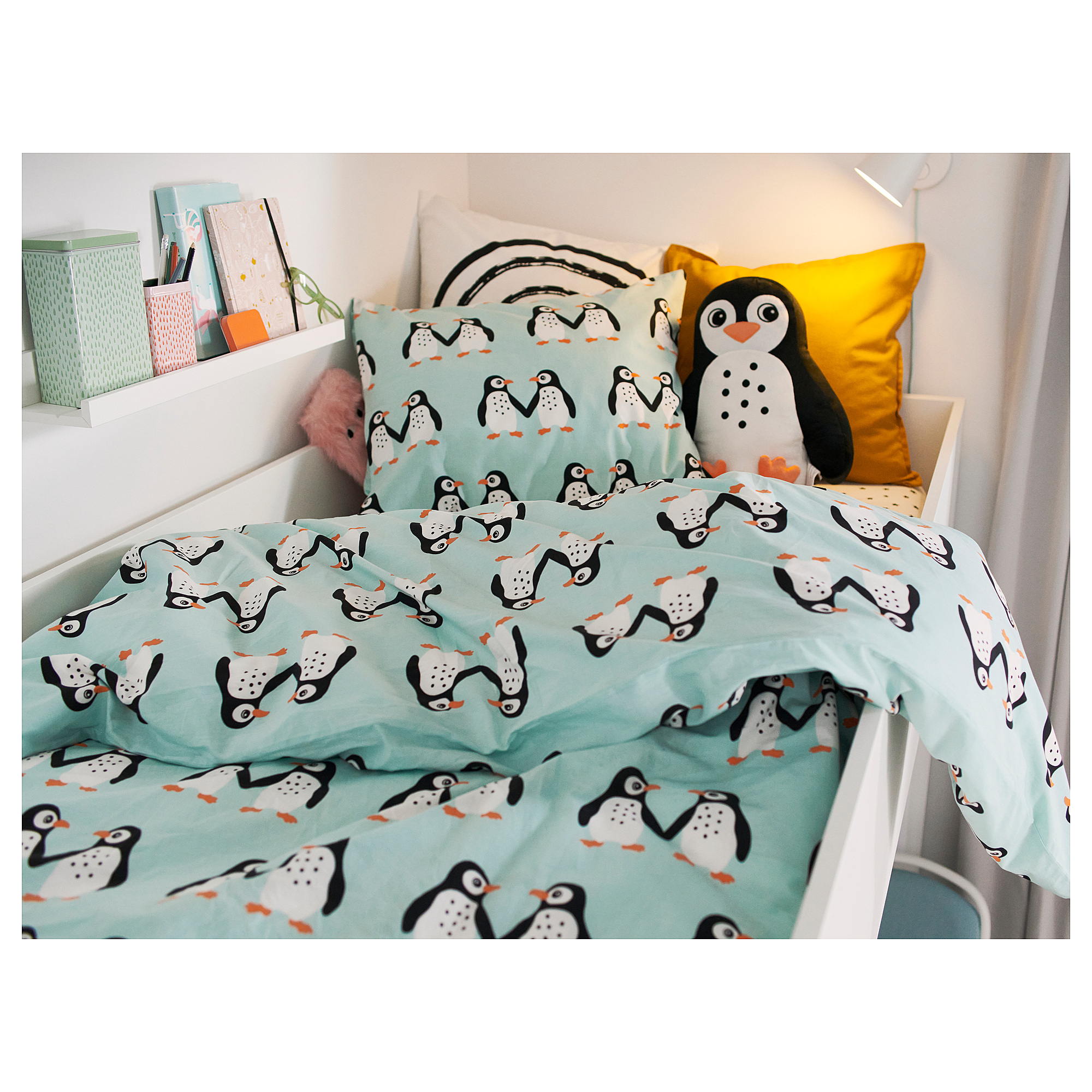 BLÅVINGAD duvet cover and pillowcase