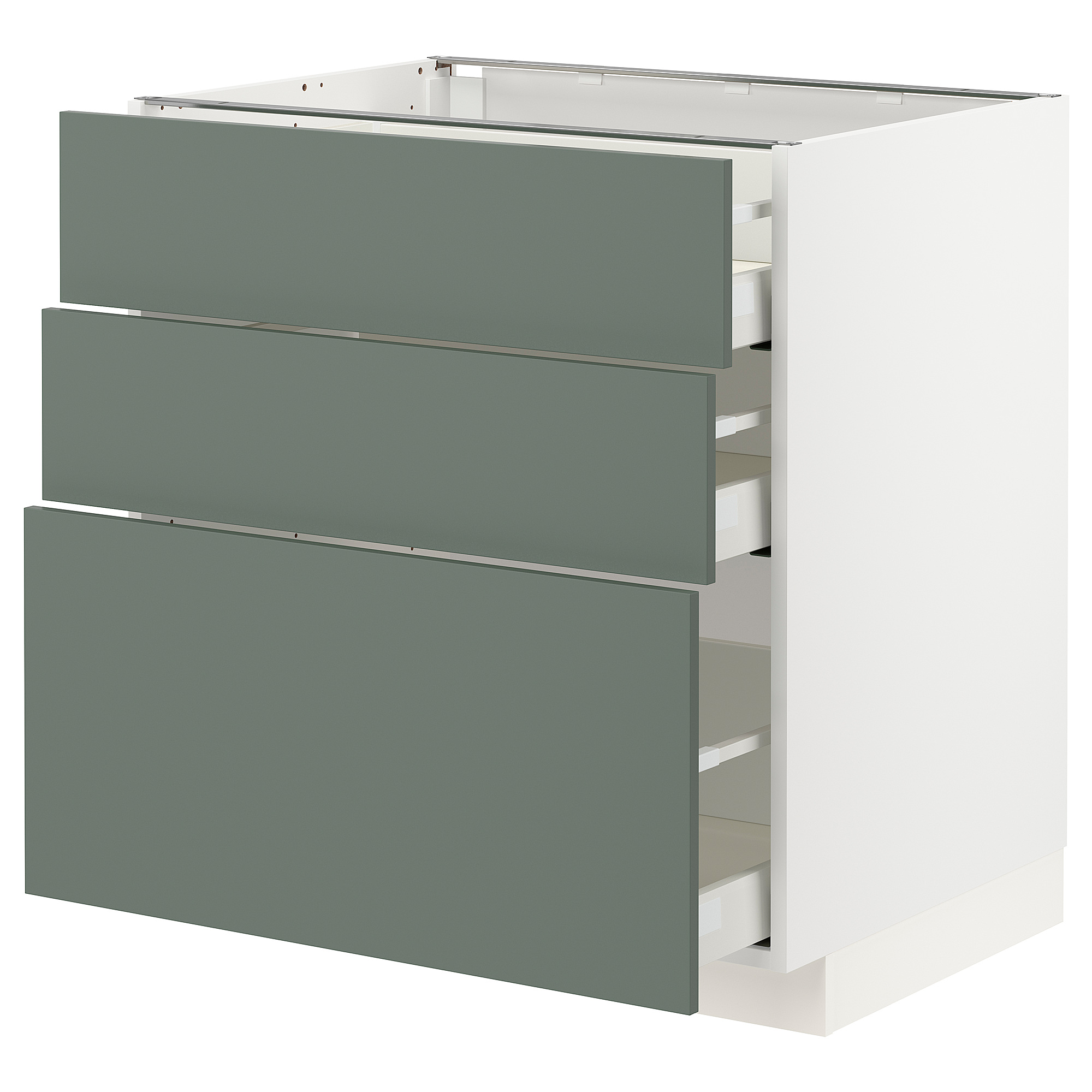 METOD/MAXIMERA base cabinet with 3 drawers