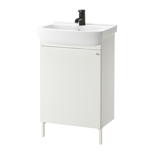 NYSJÖN/BJÖRKÅN wash-basin cabinet with 1 door