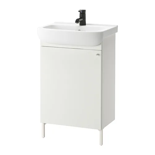 NYSJÖN/BJÖRKÅN - 洗臉盆櫃附門/洗臉盆/水龍頭, 白色, 54x40x98 公分 | IKEA 線上購物 - PE810630_S4