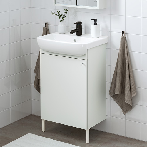 NYSJÖN/BJÖRKÅN wash-basin cabinet with 1 door