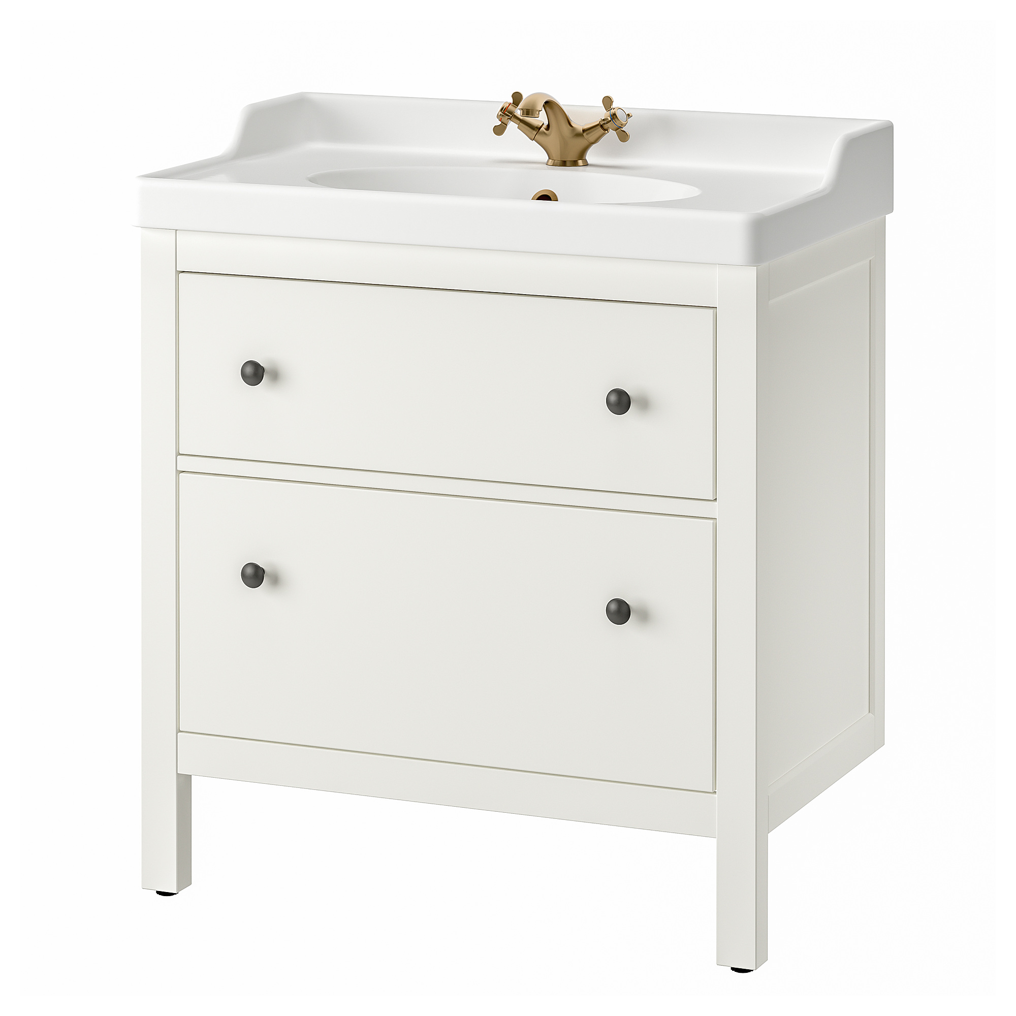 HEMNES/RUTSJÖN 洗臉盆櫃附抽屜/洗臉盆/水龍頭