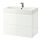 GODMORGON/BRÅVIKEN - sink cabinet with 2 drawers, high-gloss white/Brogrund tap | IKEA Taiwan Online - PE810670_S1