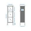 BAGGEBO glass-door cabinet