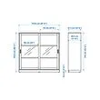 TONSTAD cabinet with sliding glass doors