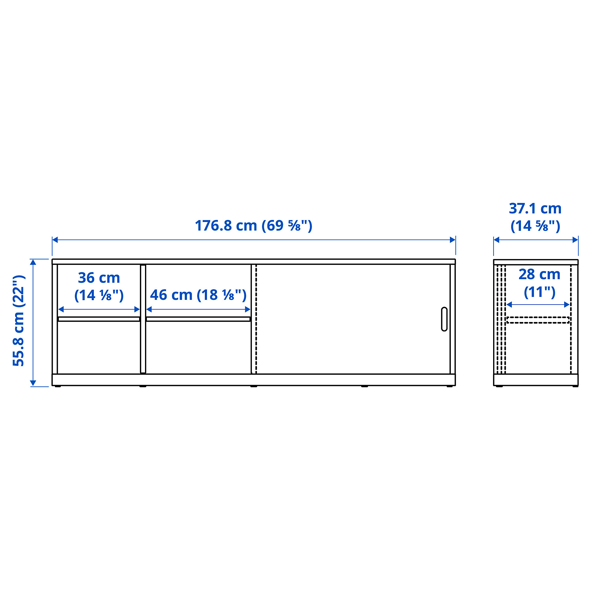 TONSTAD TV bench