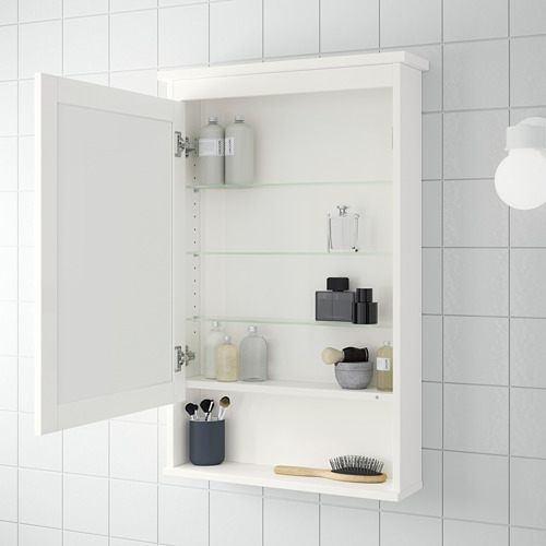 HEMNES - 單門鏡櫃, 白色 | IKEA 線上購物 - PE614599_S4