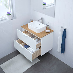 GODMORGON - wash-stand with 2 drawers, Kasjön white | IKEA Taiwan Online - PE663420_S3