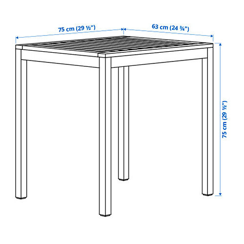 NÄMMARÖ table and 2 folding chairs, outdoor