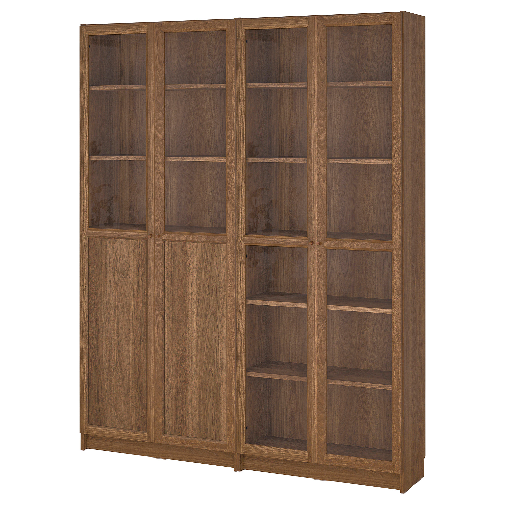 BILLY/OXBERG bookcase with panel/glass doors
