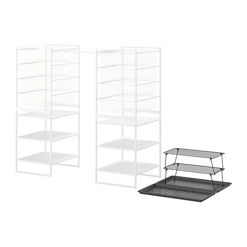 JONAXEL/GREJIG - 玄關家具 5件組, 白色/灰色 | IKEA 線上購物 - PE958043_S4