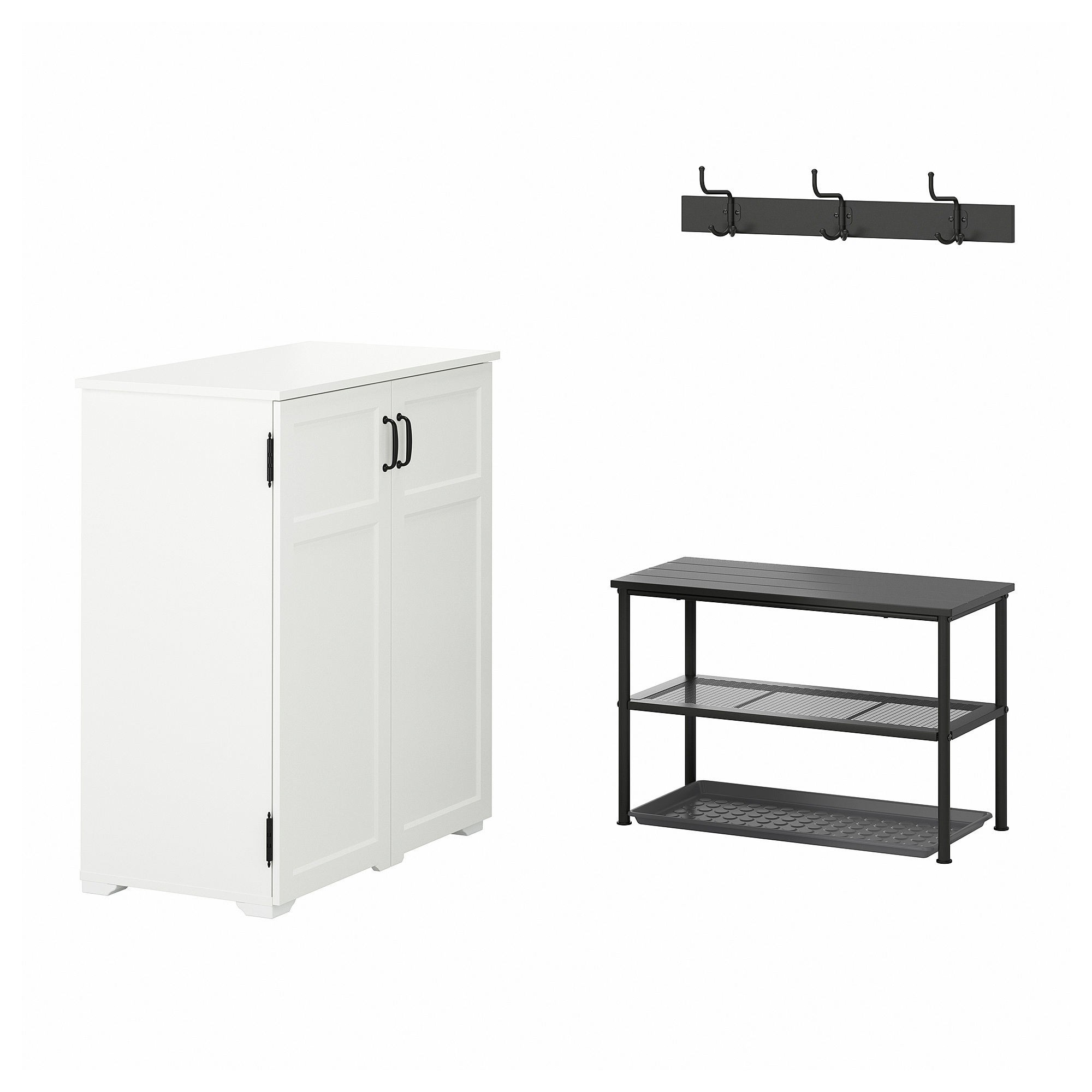 GREÅKER/NIPÅSEN/PINNIG 玄關家具 4件組