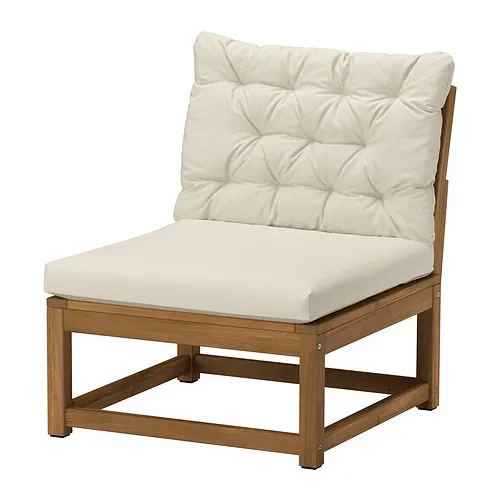 NÄMMARÖ - 戶外休閒椅，淺棕色/Kuddarna 淺灰米色，63 公分 | IKEA 線上購物 - PE996431_S4