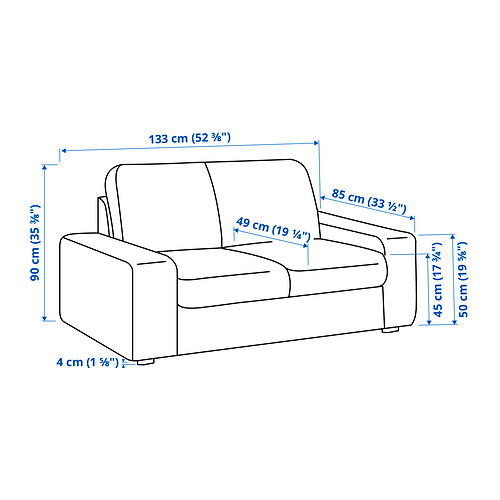 KIVIK compact 2-seat sofa