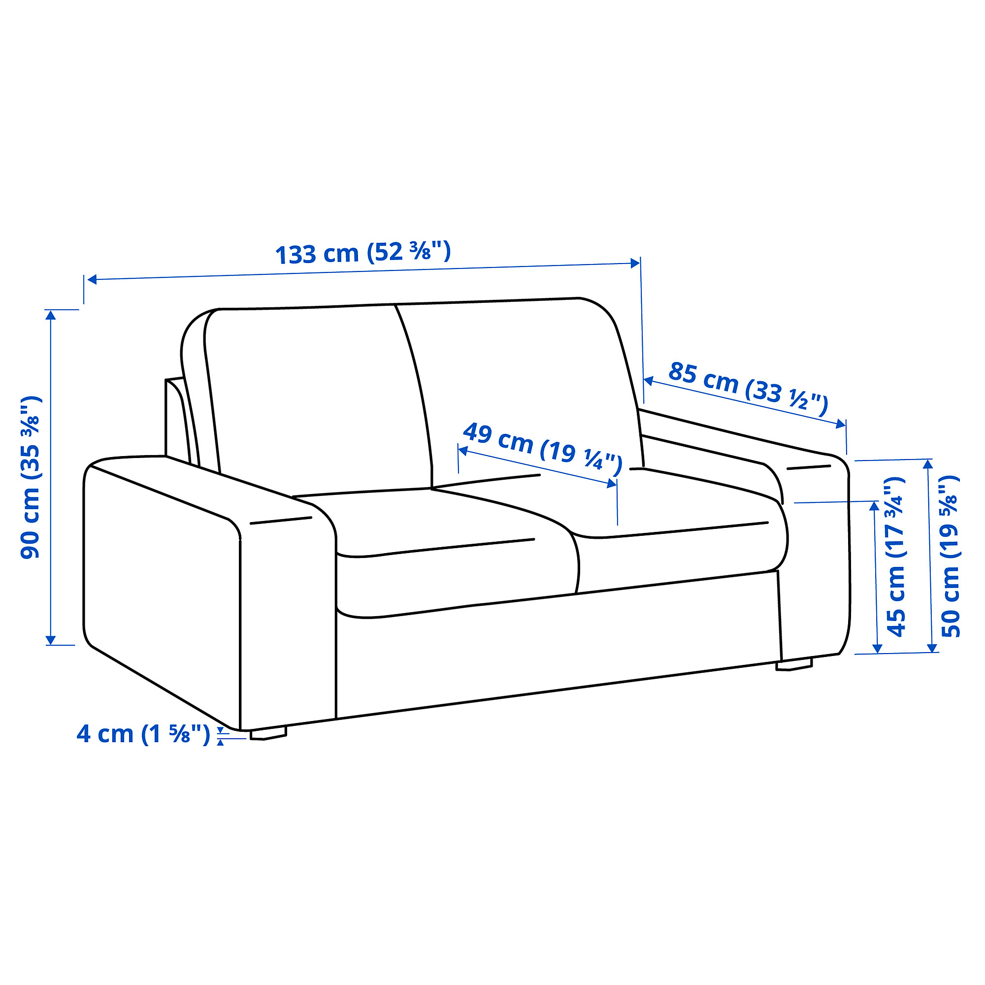 KIVIK compact 2-seat sofa