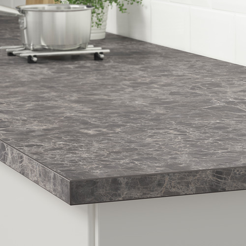 EKBACKEN - worktop, dark grey marble effect/laminate | IKEA Taiwan Online - PE710541_S4