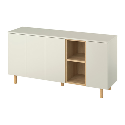 LEDAMOT - 收納櫃, 淺灰米色, 150x42x75 公分 | IKEA 線上購物 - PE958105_S4