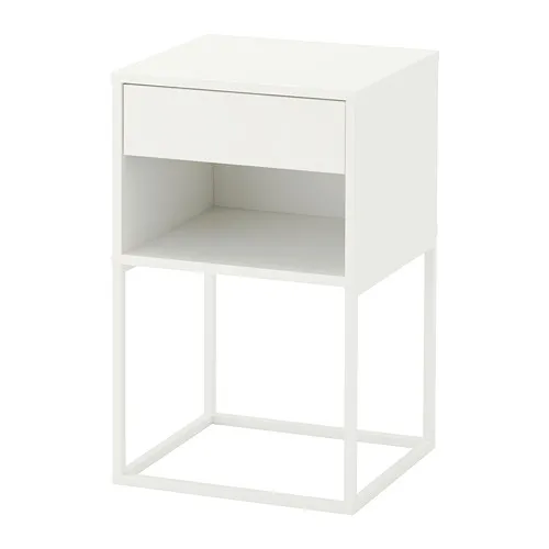 VIKHAMMER - 床邊桌, 白色, 40x39 公分 | IKEA 線上購物 - PE665930_S4