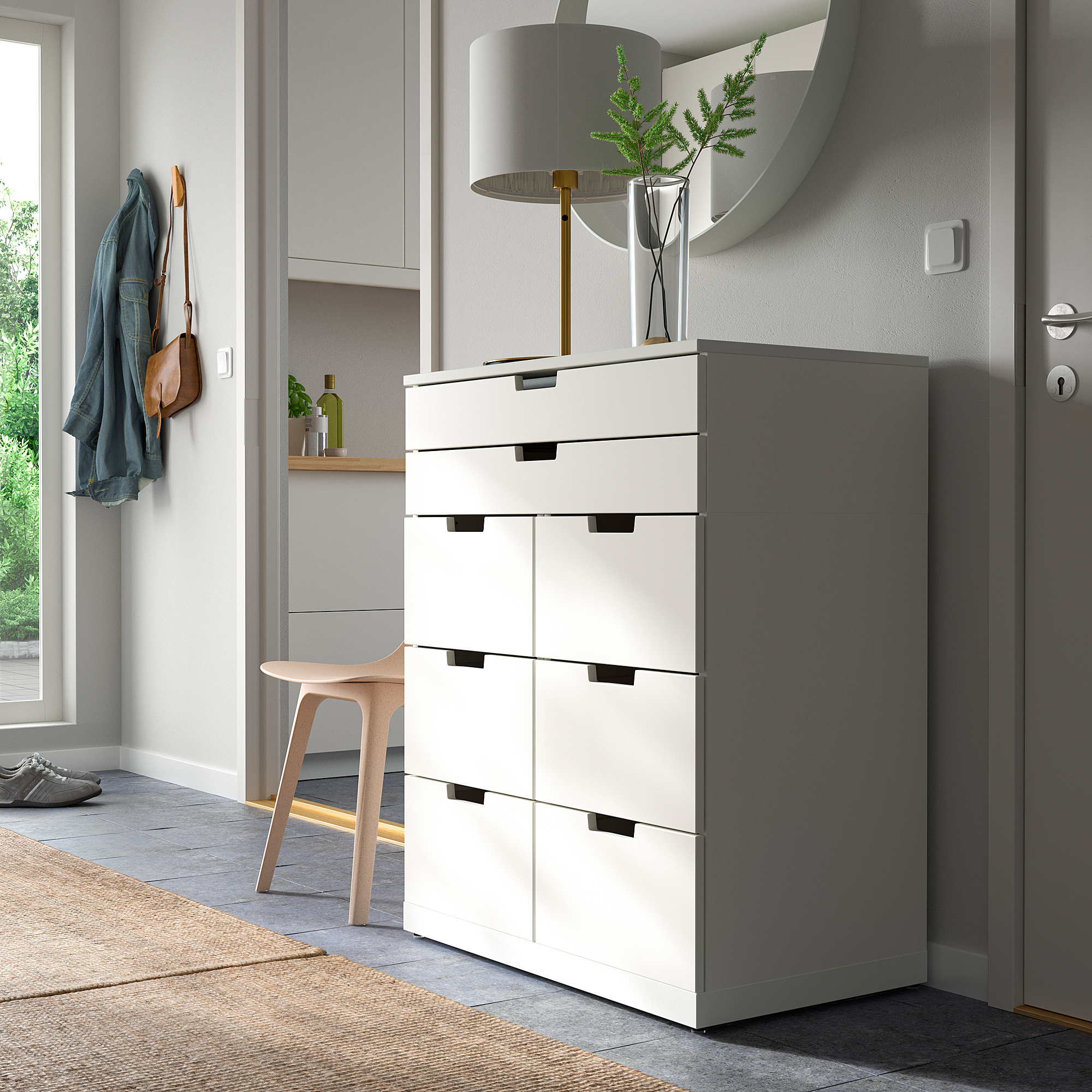 NORDLI chest of 8 drawers