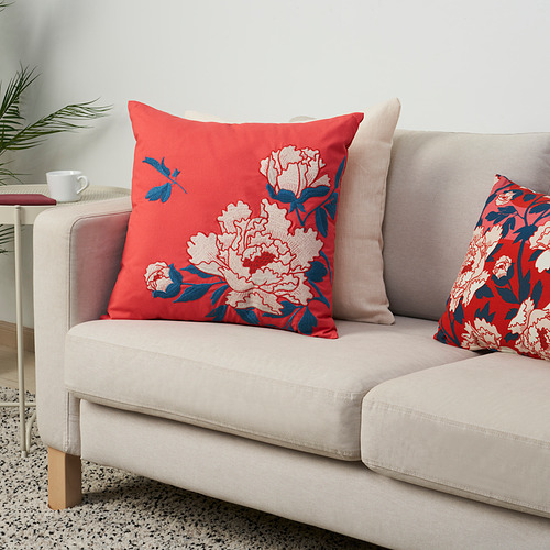 KUNGSTIGER - cushion, red Peony | IKEA Taiwan Online - PE853885_S4