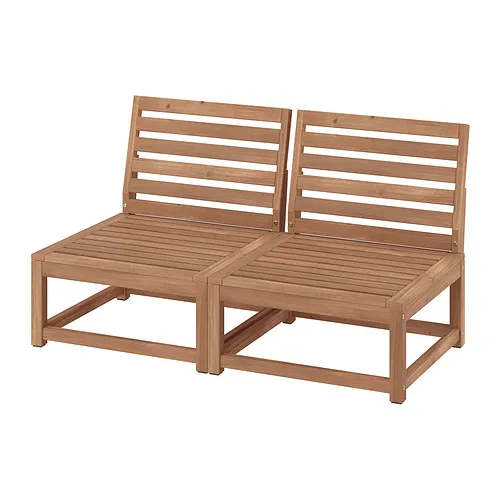 NÄMMARÖ - 2-seat modular sofa, outdoor, light brown stained | IKEA Taiwan Online - PE958243_S4