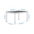 SEGERÖN table+6 chairs w armrests, outdoor