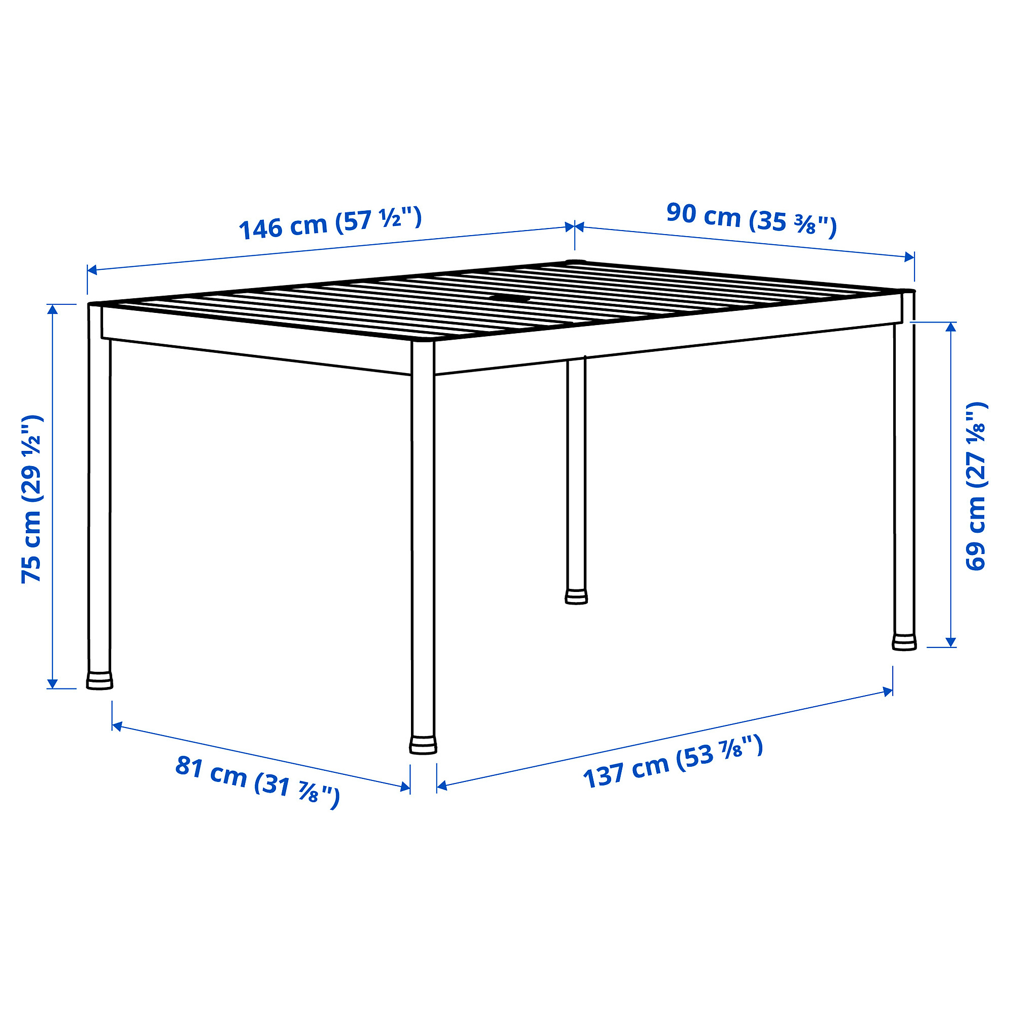 SEGERÖN/ENSHOLM table and 4 chairs