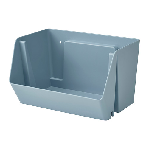 FODERTRÅG - 桌面/牆面收納盒, 灰藍色, 25x18x15 公分 | IKEA 線上購物 - PE958383_S4