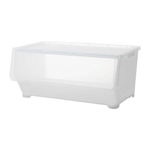 FIRRA - box with lid, transparent, 67x42x31 cm | IKEA Taiwan Online - PE612437_S4