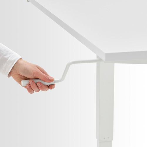 TROTTEN - 手動升降桌, 工作桌, 白色 | IKEA 線上購物 - PE781506_S4