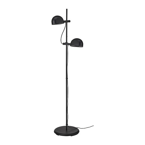FOLKBÅT - floor lamp with 2-spot, black | IKEA Taiwan Online - PE958404_S4