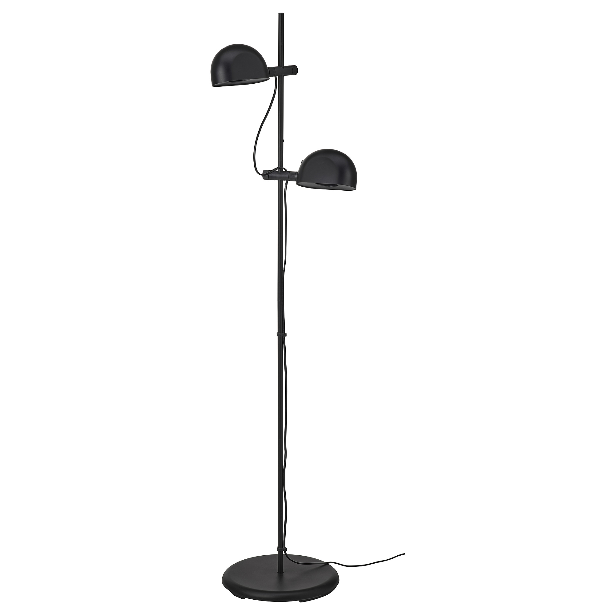 FOLKBÅT floor lamp with 2-spot
