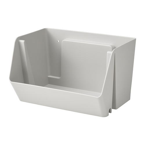 FODERTRÅG - 桌面/牆面收納盒, 淺灰色, 25x18x15 公分 | IKEA 線上購物 - PE958411_S4