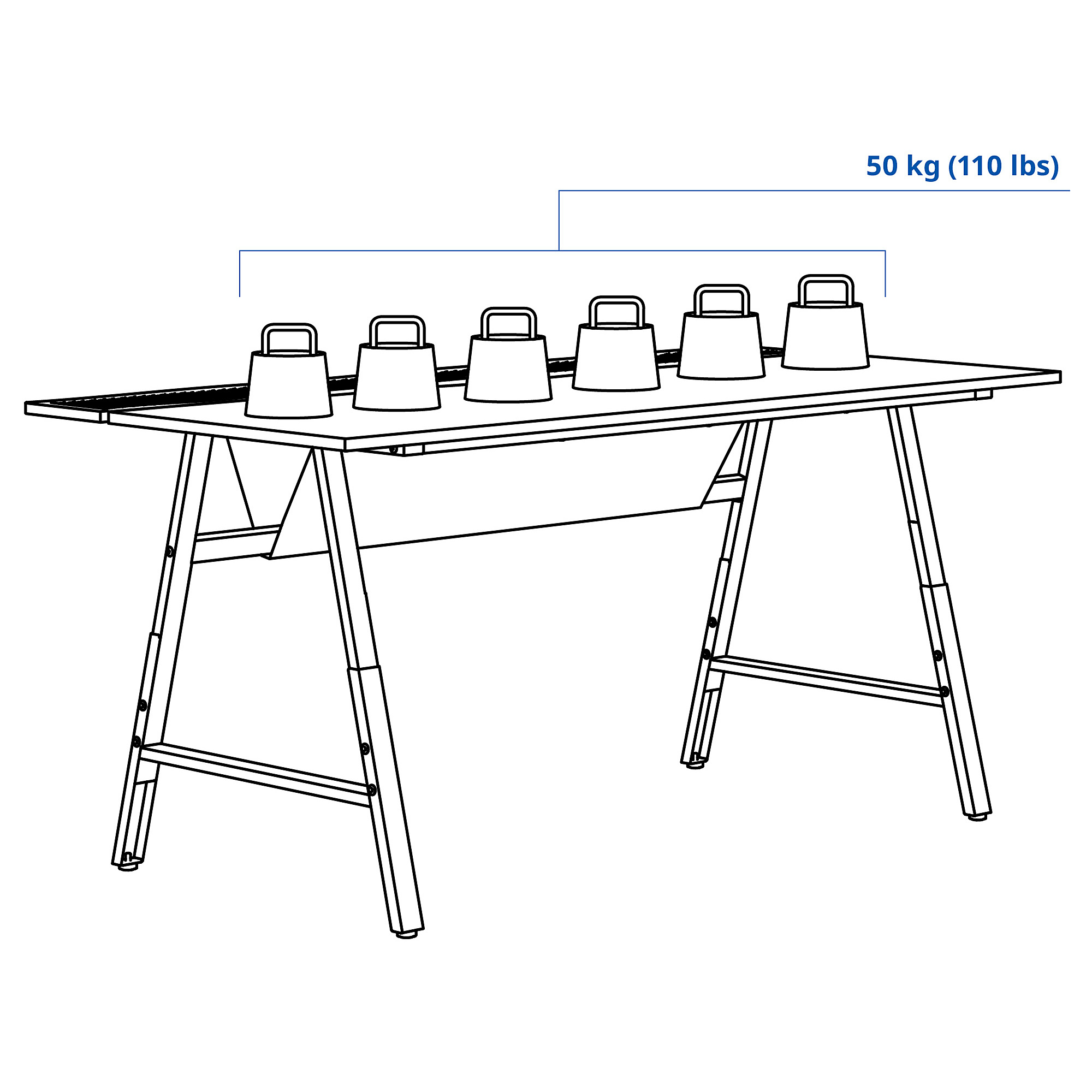 UTESPELARE gaming desk