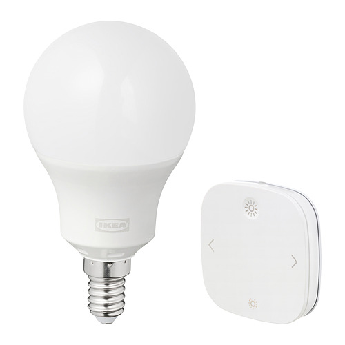 TRÅDFRI/STYRBAR - starter kit, smart wireless dimmable/colour and white spectrum globe, E14 | IKEA Taiwan Online - PE892759_S4