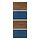 MEHAMN - 4 panels for sliding door frame, walnut effect/blue, 75x201 cm | IKEA Taiwan Online - PE996840_S1