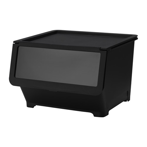 FIRRA - 附蓋收納盒, 黑色 | IKEA 線上購物 - PE612686_S4