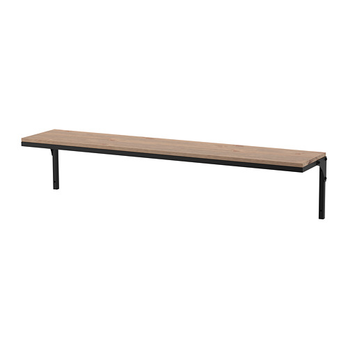 FJÄLLBO - wall shelf, black, 101x20 cm | IKEA Taiwan Online - PE715438_S4
