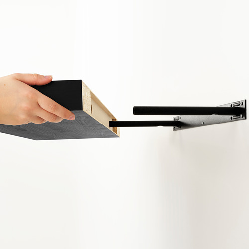 LACK/KALLAX - 收納組合附層板, 黑棕色 | IKEA 線上購物 - PE715447_S4