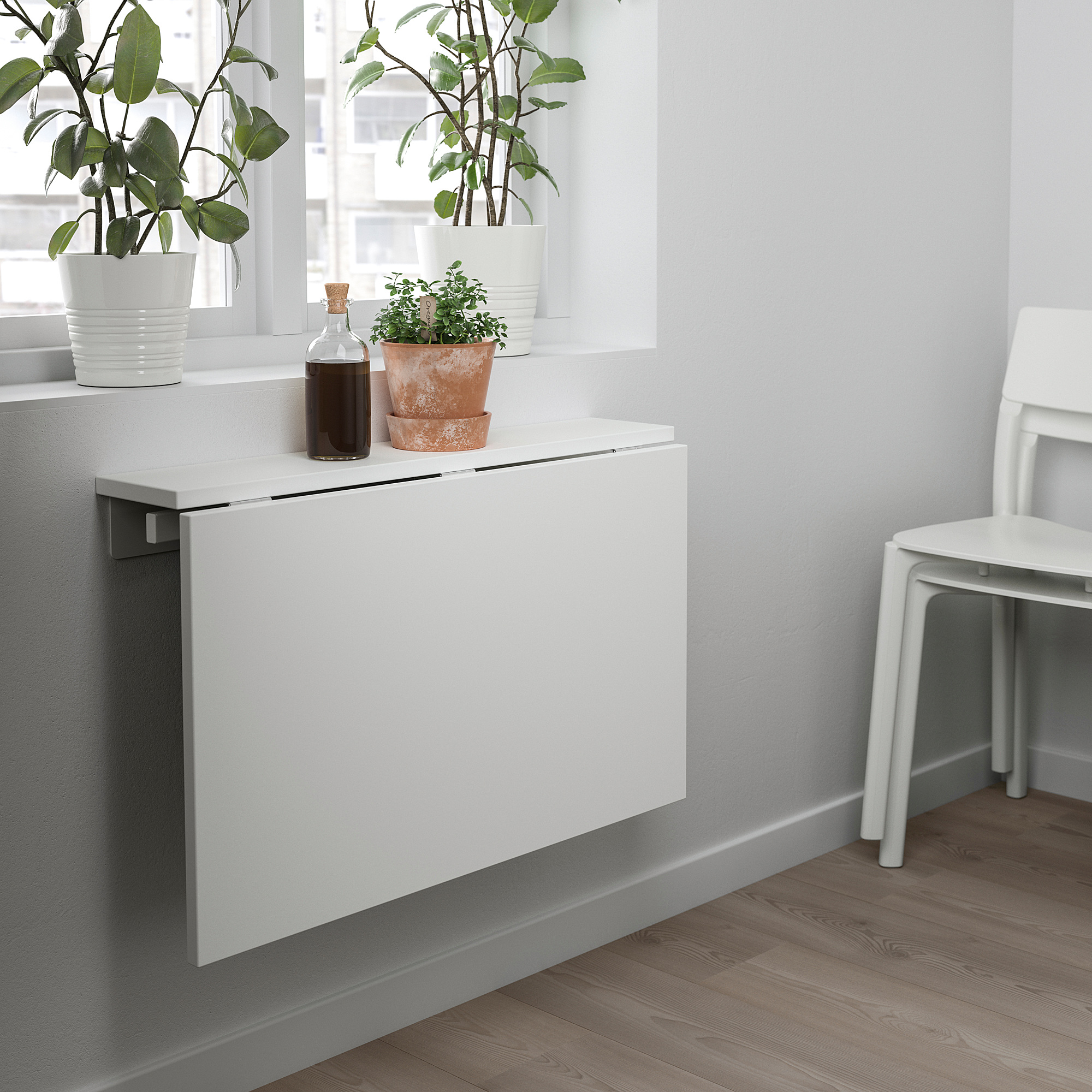 NORBERG wall-mounted drop-leaf table