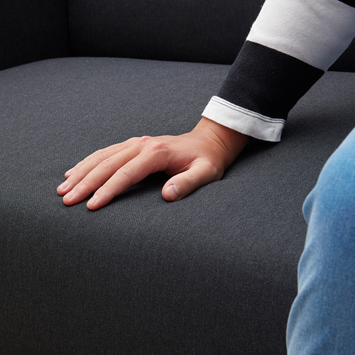 LINANÄS - 3-seat sofa, with chaise longue/Vissle dark grey | IKEA Taiwan Online - PE811027_S4