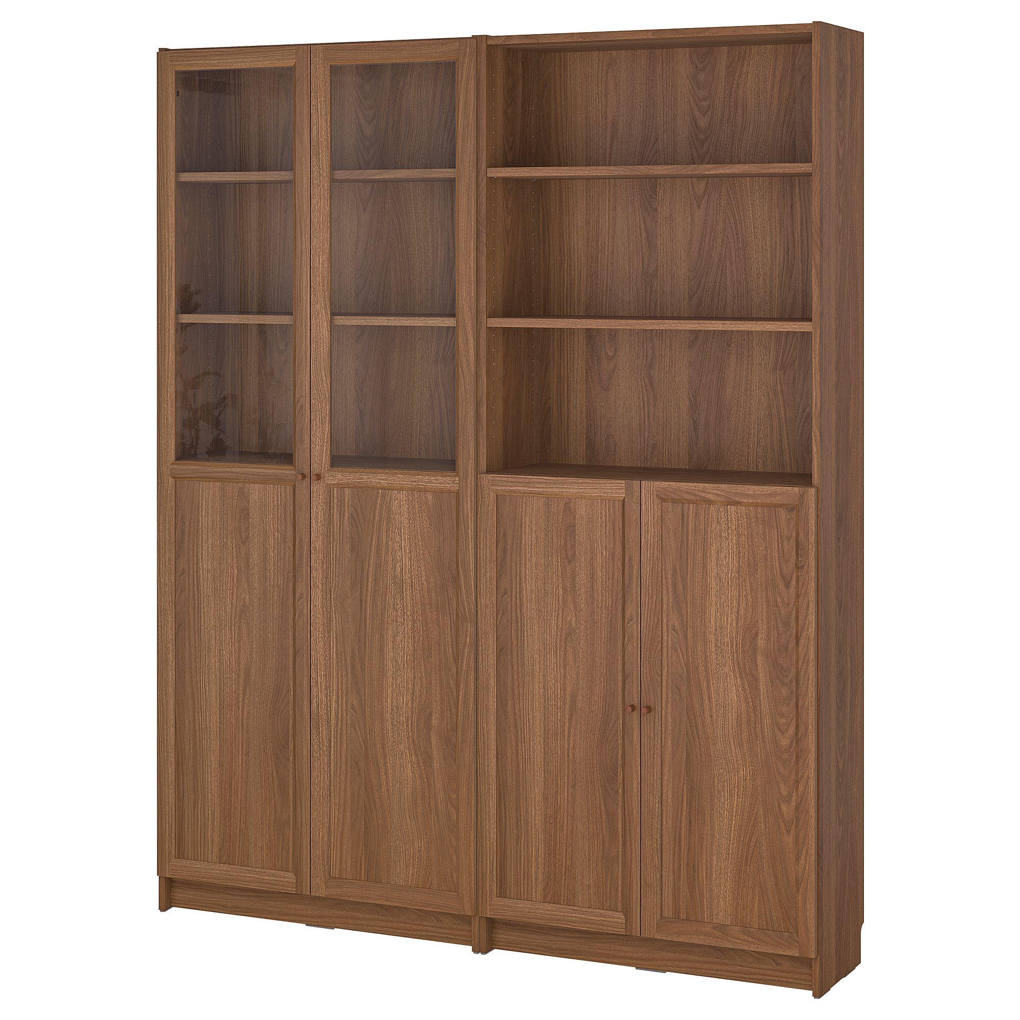 BILLY/OXBERG bookcase with panel/glass doors