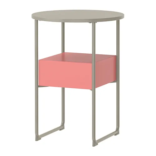 BLANKHÄLLAN - 床邊桌，米色/粉紅色 | IKEA 線上購物 - PE996868_S4